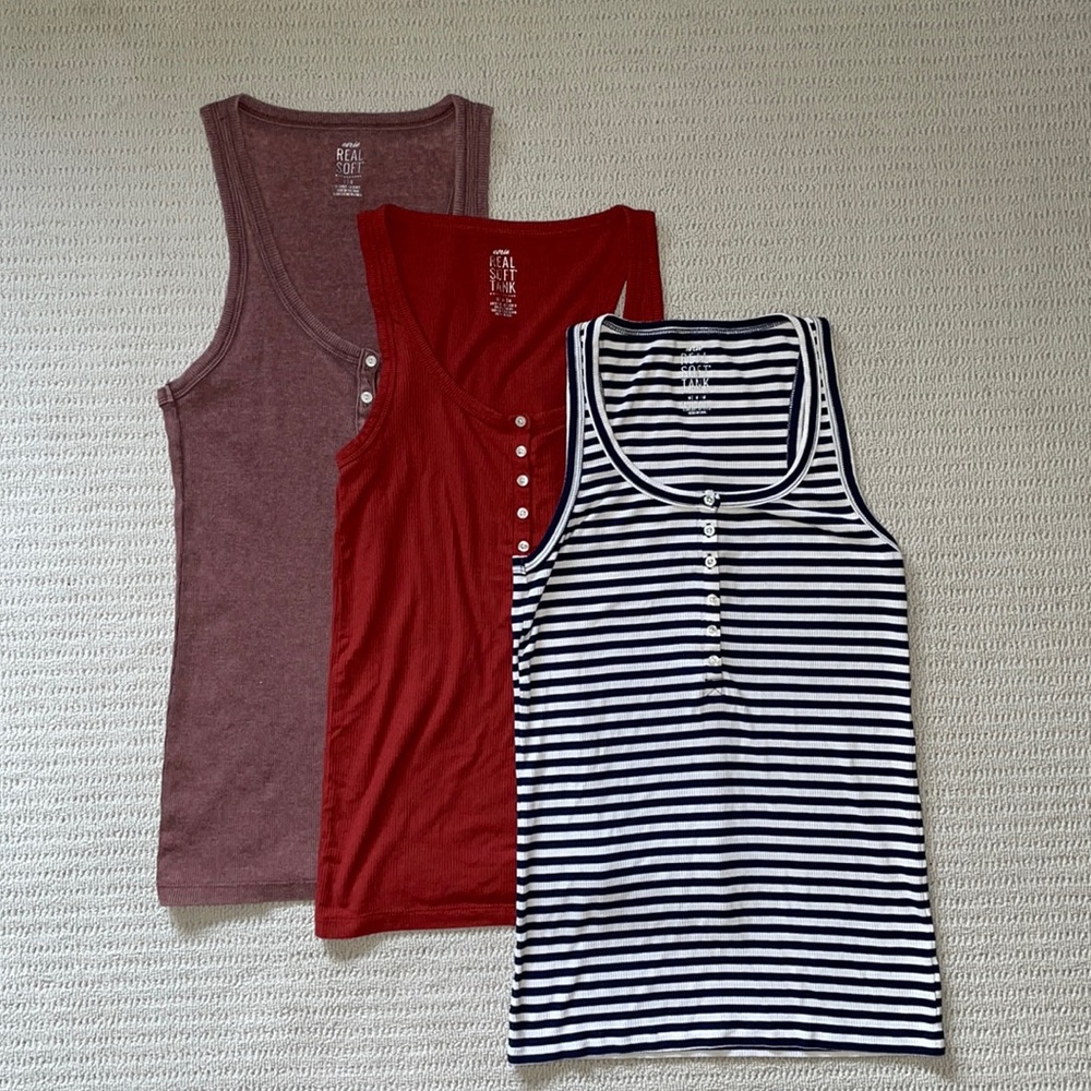 aerie henley tanks